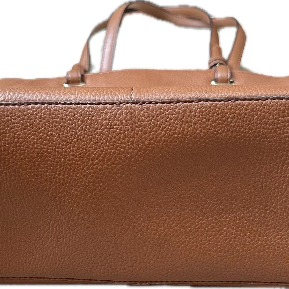 Michael Kors Bedford Medium Top Zip Pocket Tote in color Luggage - Picture 6 of 6